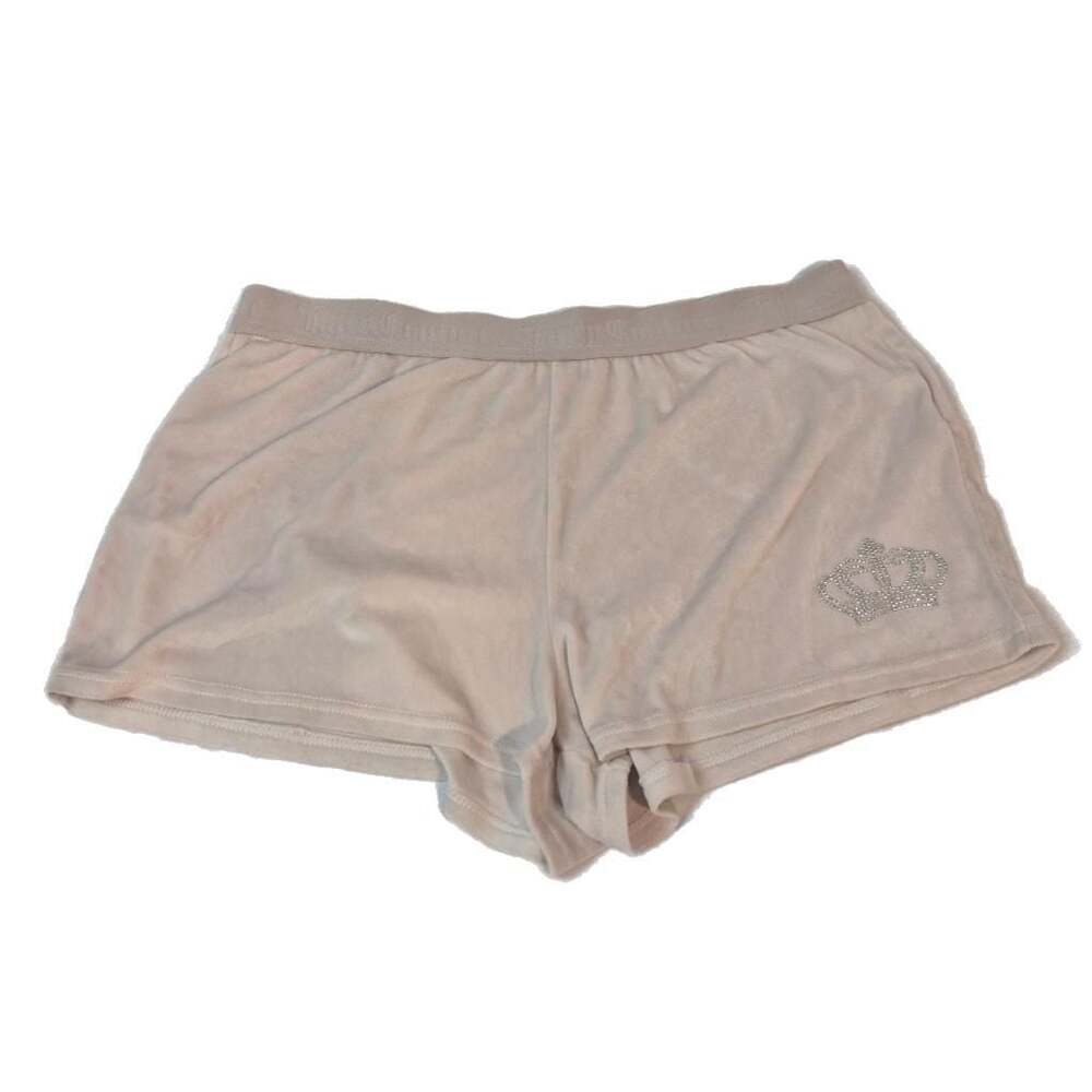 Juicy Couture Women's Velour Sleepwear Shorts with Rhinestone Crown